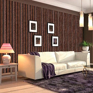 Панель Grace 3D Rail Махагон 10*120*2700 мм. Изображение - 3