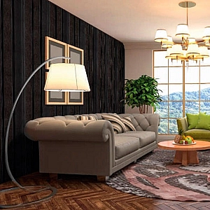 Панель Grace 3D Rail Венге 10*120*2700 мм. Изображение - 3