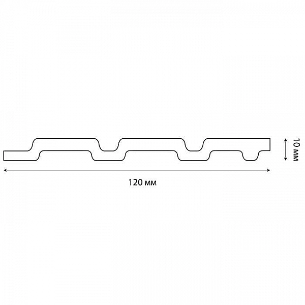Панель Grace 3D Rail Клен 10*120*2700 мм