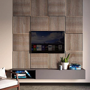 Панель МДФ Stella Comfort Standart Дуб Сонома на войлочной основе 9*600*600 мм. Изображение - 4