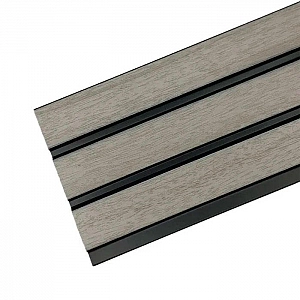 Панель Grace 3D Rail Ясень серый 10*120*2700 мм. Изображение - 1