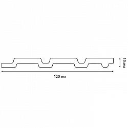 Панель Grace 3D Rail Мербау 10*120*2700 мм. Изображение - 3