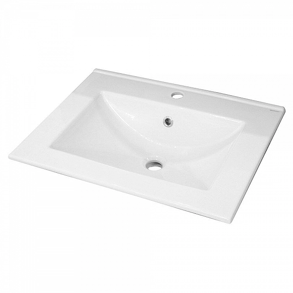 Умывальник Керамин Бергамо Нова 70 встраиваемый белый