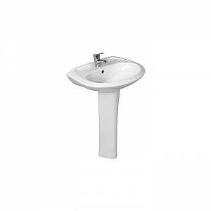 Умывальник Santek Бриз 55 1WH110460 с отверстием комплект креплений кольцо хром. Изображение - 1