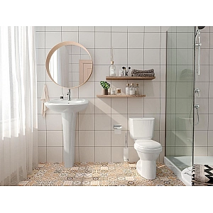 Умывальник Santek Бриз 60 1WH110466 с отверстием комплект креплений хром кольцо. Изображение - 3