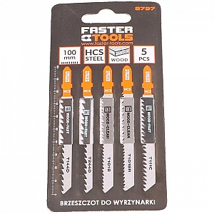 Набор лезвий для лобзика Faster Tools 8797 5 шт. Изображение - 1