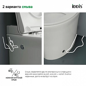 Унитаз приставной Iddis Pulse PULIDSEi26 с функцией импульсного смыва. Изображение - 6