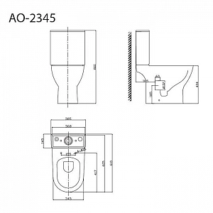Компакт-унитаз Triton-Pro Astro AO-2345 Щ0000058891. Изображение - 1