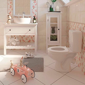 Компакт-унитаз Керамин Литл белый сиденье детское МС арматура Инкоэр. Изображение - 3