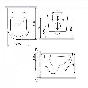 Унитаз подвесной AM.PM Like AquaSpin C801900SC. Изображение - 4