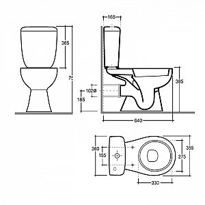 Компакт-унитаз Керамин Позитано ЖС Инкоэр. Изображение - 4