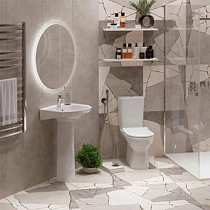 Компакт-унитаз Керамин Альбано белый ЖС с арматурой Гранд. Изображение - 4