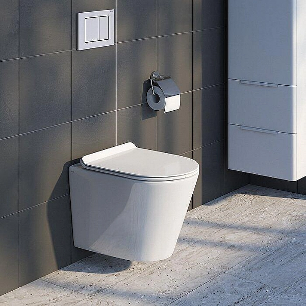 Унитаз подвесной Iddis Calipso CALRDSEi25 безободковый с сиденьем из дюропласта с EasyFix и SoftClose