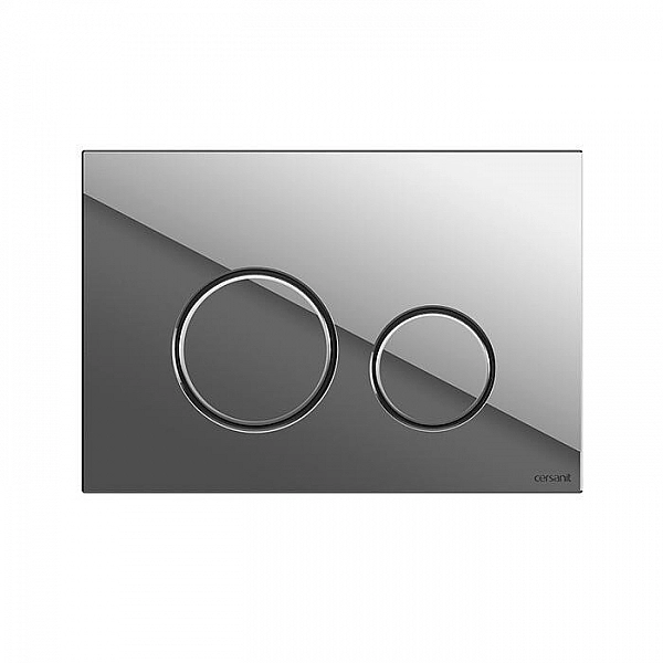 Кнопка для инсталляции Cersanit Twins 63523 пластик хром глянцевый