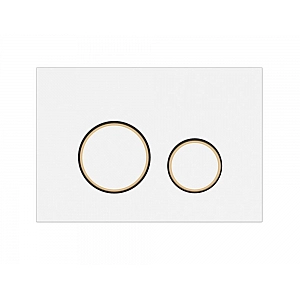 Кнопка для инсталляции Cersanit Twins 63535 пластик белый матовый