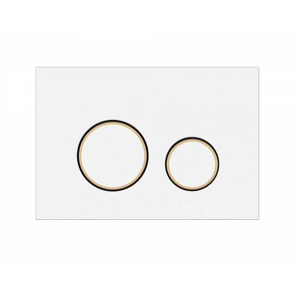 Кнопка для инсталляции Cersanit Twins 63535 пластик белый матовый