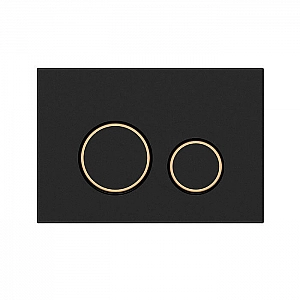 Кнопка для инсталляции Cersanit Twins 63534 пластик черный матовый