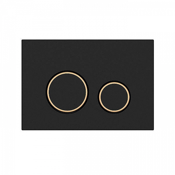 Кнопка для инсталляции Cersanit Twins 63534 пластик черный матовый