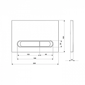 Кнопка для инсталляции Cersanit Estetica 64109. Изображение - 3