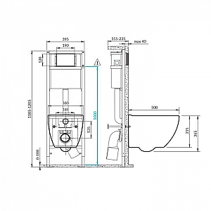 Унитаз подвесной с инсталляцией Cersanit Brasko Smart CO DPL EO Link Pro 64916. Изображение - 14