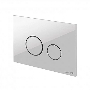 Кнопка для инсталляции Cersanit Twins 64116 стекло белый. Изображение - 2