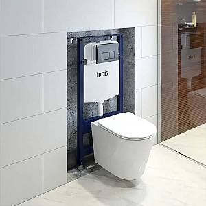Комплект 3 в 1 Iddis BASC020i73 подвесной унитаз Calipso CALRNSEi25, инсталляция Profix PRO0000i32, клавиша смыва OPH00GCi32K. Изображение - 10