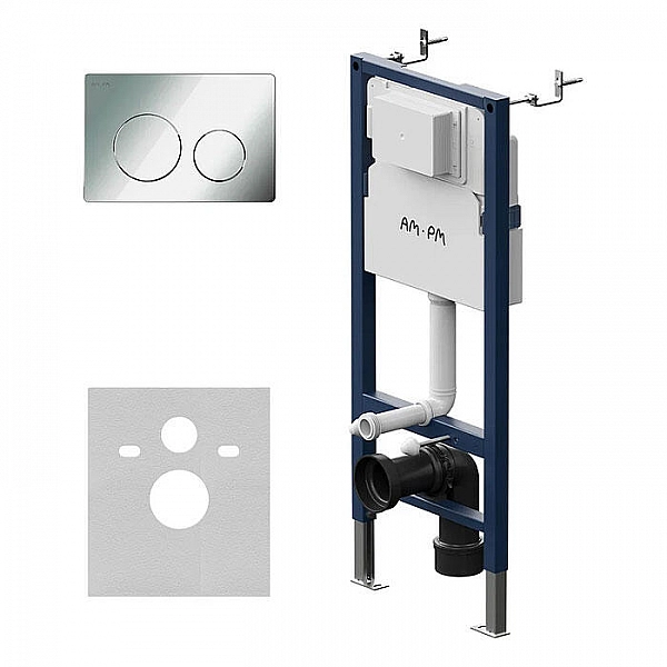 Инсталляция AM.PM PrimeFit I012709.0151 хром глянцевый с кнопкой смыва