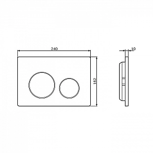 Клавиша смыва AM.PM I090151 хром глянцевая. Изображение - 2