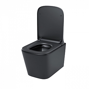 Унитаз подвесной Iddis Bild BILR2BMi25 безободковый черный. Изображение - 2