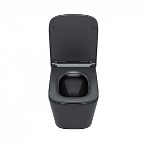 Унитаз подвесной Iddis Bild BILR2BMi25 безободковый черный. Изображение - 3