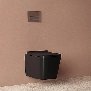 Унитаз подвесной Iddis Bild BILR2BMi25 безободковый черный. Изображение - 4