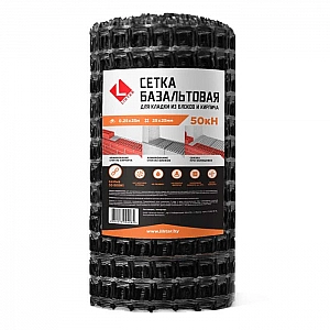 Сетка базальтовая для кладки Lihtar 50 кН 25*25 мм 0.25*25 м
