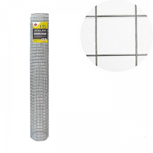 Сетка сварная Lihtar 0.7 мм 25*25 мм 1*5 м оцинкованная