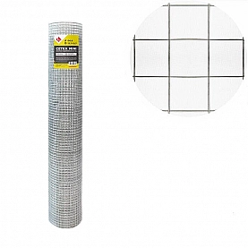 Сетка сварная Lihtar 0.8 мм 12.7*12.7 мм 1*5 м оцинкованная