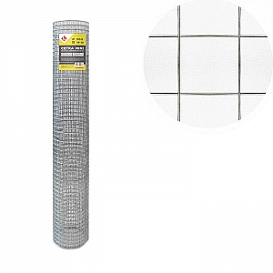 Сетка сварная Lihtar 0.8 мм 19*19 мм 1*5 м оцинкованная