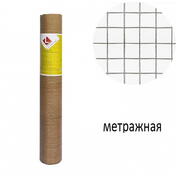 Сетка сварная Lihtar 0.6 мм 6*6 мм 1 м оцинкованная