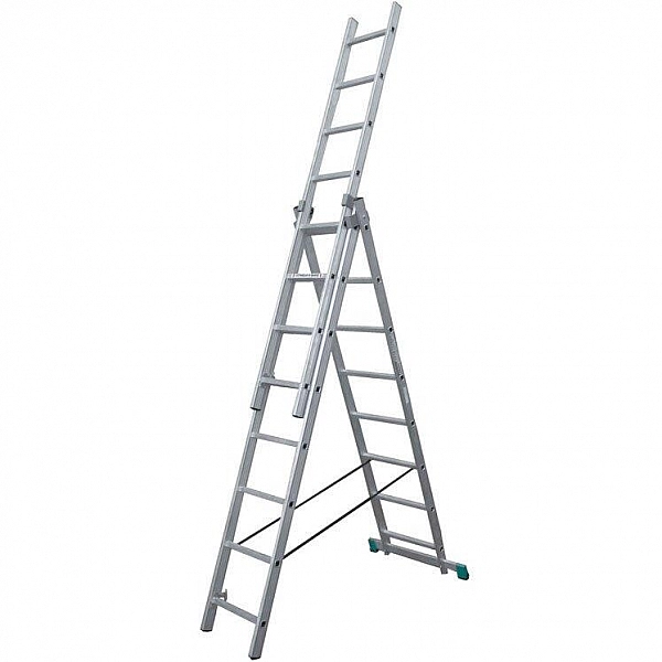 Лестница трехсекционная Tarko Prof 02312 3*12 ступеней 8.15 м