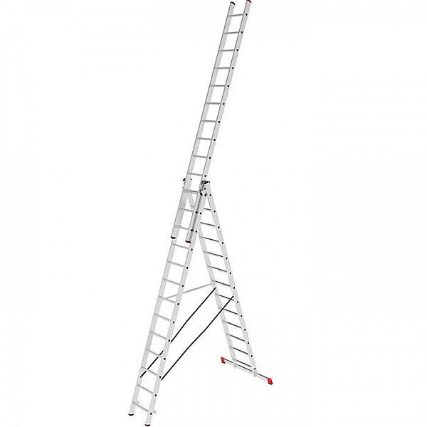 Лестница трехсекционная Новая высота 2230313 серия NV223 3*13 ступеней 8.71 м