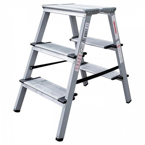 Стремянка двухсекционная Новая высота 1147203 серия NV1147 3 ступени