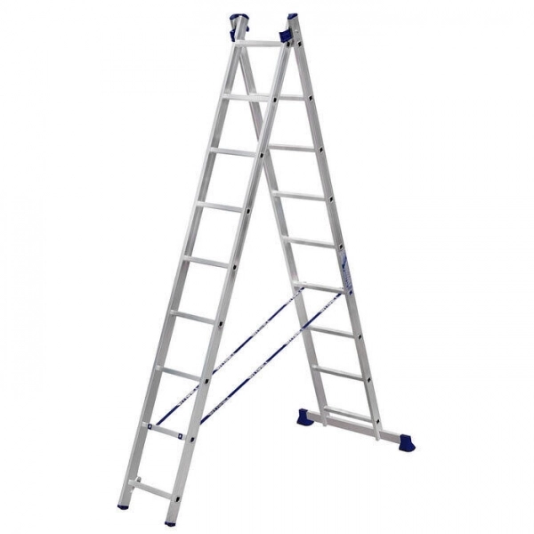 Лестница двухсекционная Stairs AL209 2*9 ступеней 4.21 м