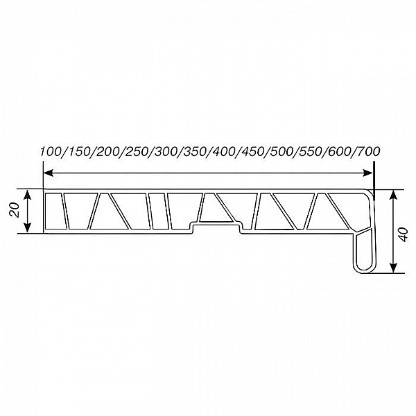 Подоконник ПВХ 350*3000 мм