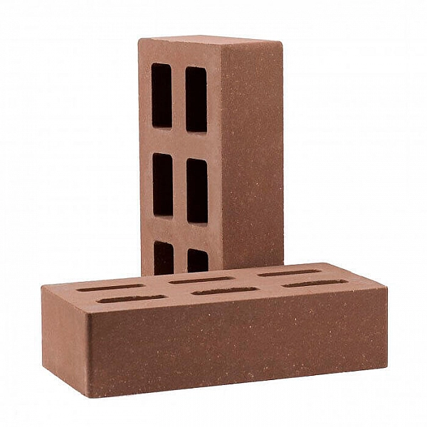 Кирпич стандартный пустотелый гладкий РуБелЭко КСПГ5-Ф 1КБОЛ-МЦП-25.12.6.5-4-СТБ 1008-95 шоколад