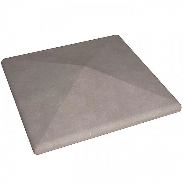 Плита накрывочная столбовая скругленная шагрень РуБелЭко ПНС45-1 450*450*80 мм сталь
