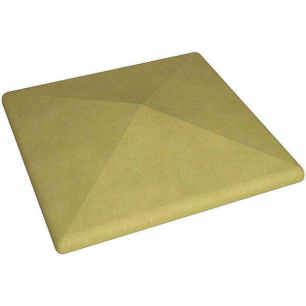 Плита накрывочная столбовая скругленная шагрень РуБелЭко ПНС45-2 450*450*80 мм песчаник