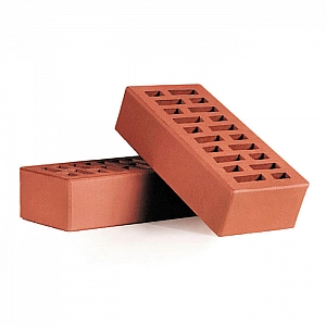 Кирпич керамический лицевой пустотелый одинарный Керамин КЛПО-150 250*120*65 мм темно-красный