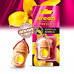 Ароматизатор воздуха Areon Fresco Vanilla Bubble бутылочка дерево 4 мл. Изображение - 1