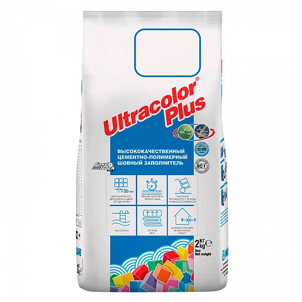 Фуга Mapei Ultracolor Plus 112 серая 2 кг