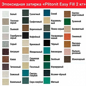 Фуга эпоксидная Plitonit Colorit Easy Fill серебристо-серый 2 кг. Изображение - 1