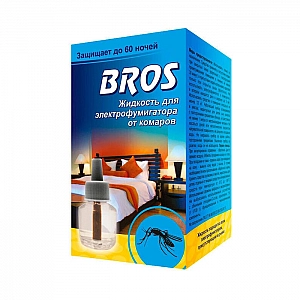 Жидкость от комаров Bros к электрофумигатору 60 ночей