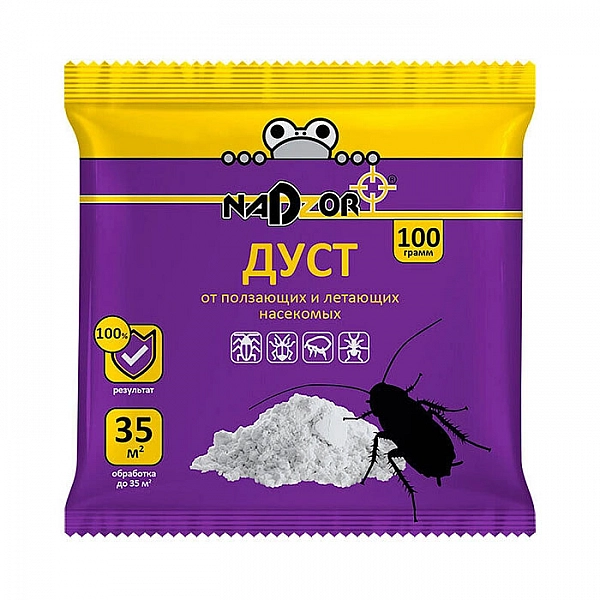 Дуст от ползающих насекомых Nadzor Dih 002H 100 г